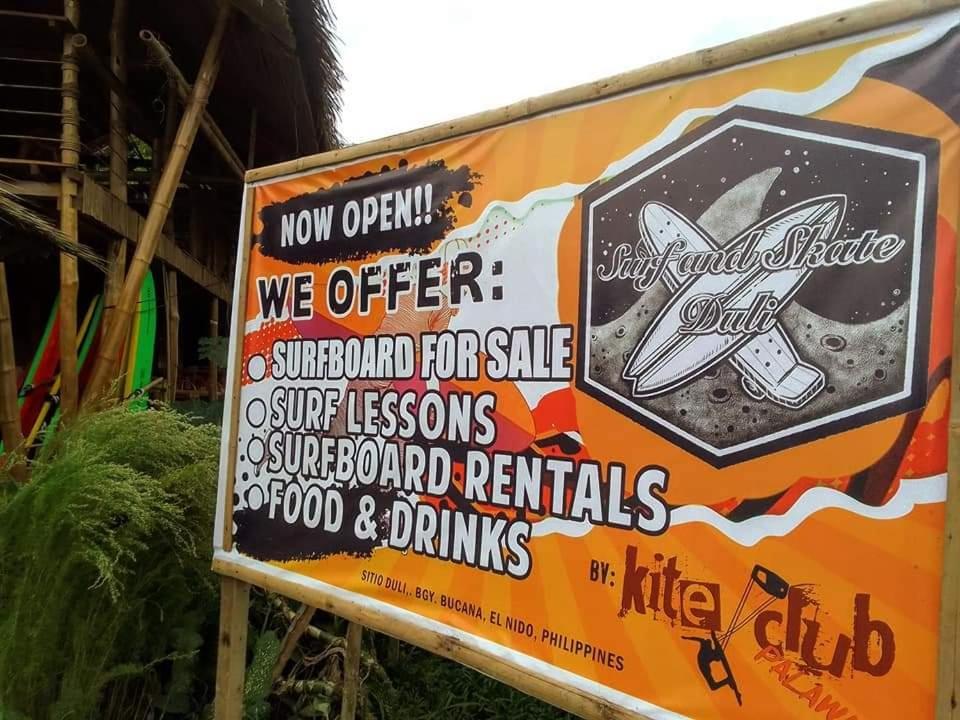 Albergue Surf And Skate Duli El Nido By Kiteclub Palawan Exterior foto